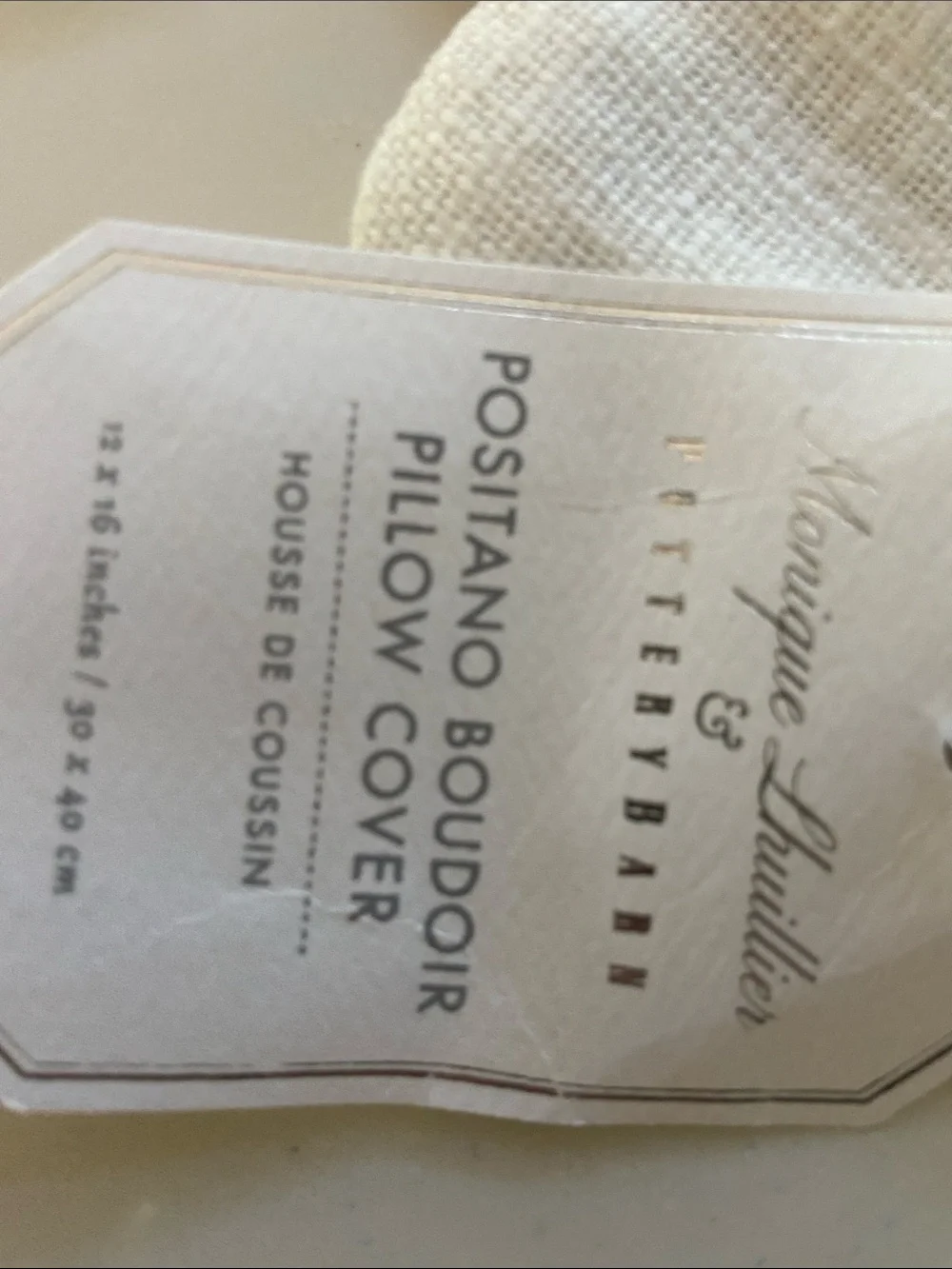 Pottery Barn Cream Floral Embroidered pillow covers - Set of 4